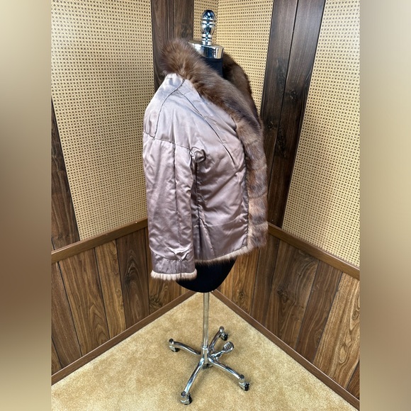 VINTAGE BERGDORF GOODMAN RUSSIAN SABLE FUR COAT CROP JACKET BOLERO SMALL 4 - 6 - Picture 8 of 12
